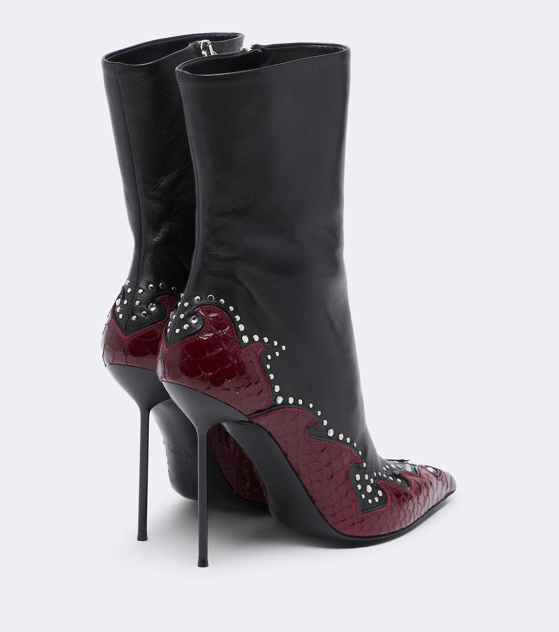 Paris Texas - Lidia Queen of Hearts leather ankle boots