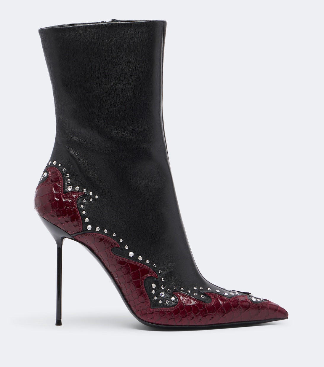 Paris Texas - Lidia Queen of Hearts leather ankle boots