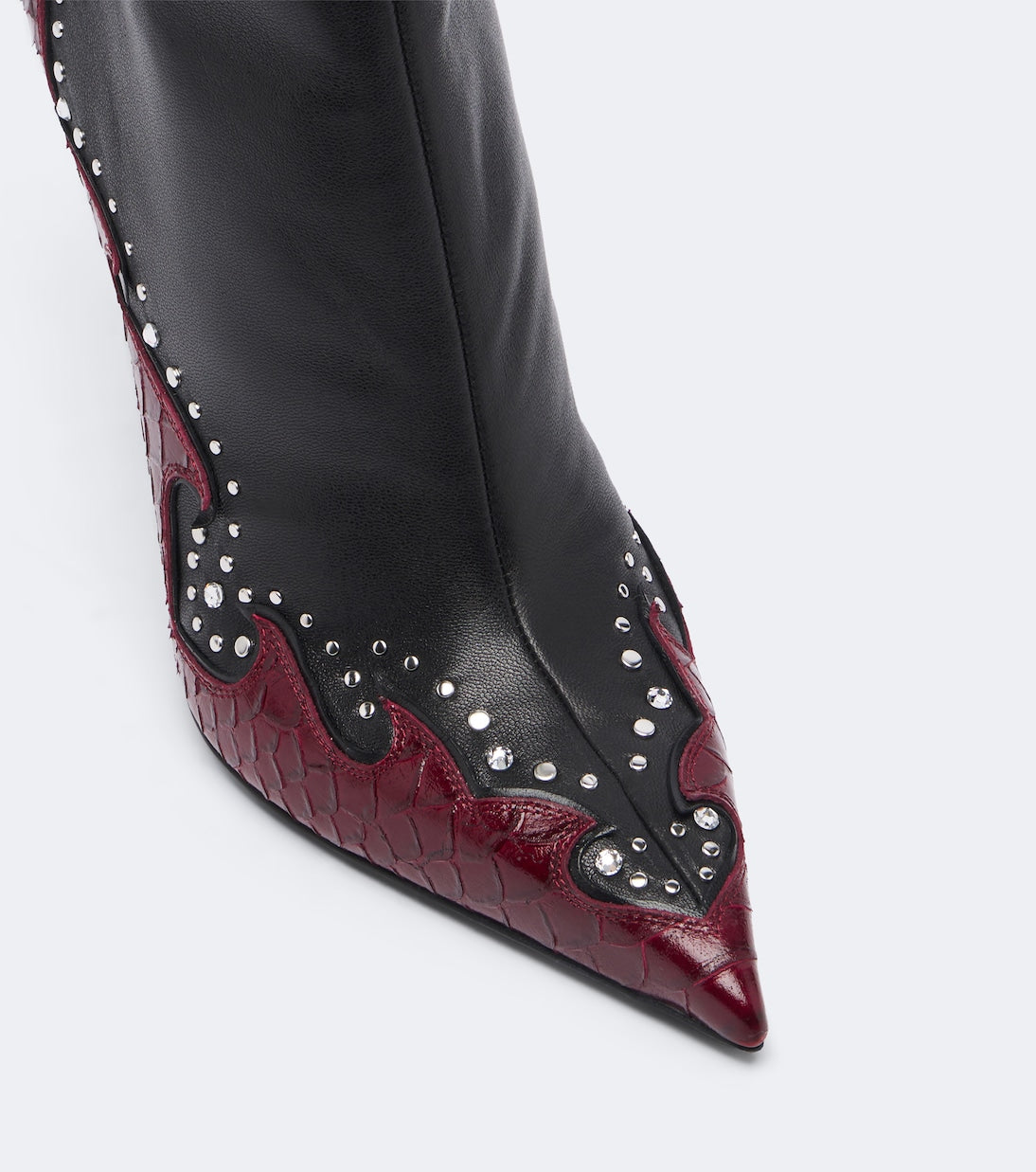 Paris Texas - Lidia Queen of Hearts leather ankle boots