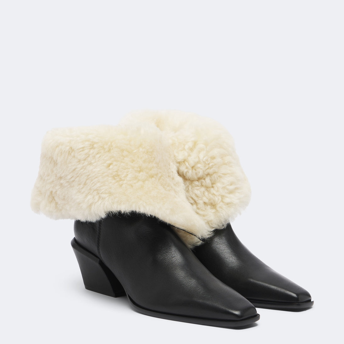 Paris Texas - Bettina shearling-lined leather ankle boots