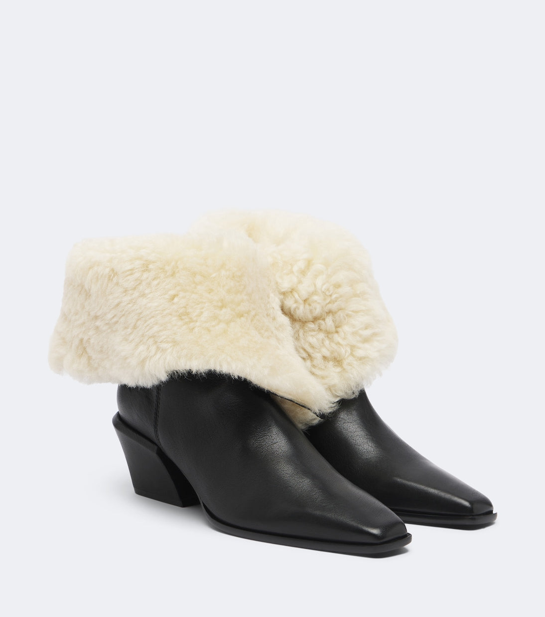 Paris Texas - Bettina shearling-lined leather ankle boots