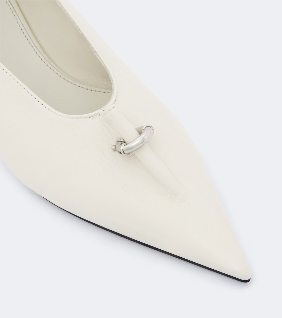 Toteme - Pierced embellished leather pumps