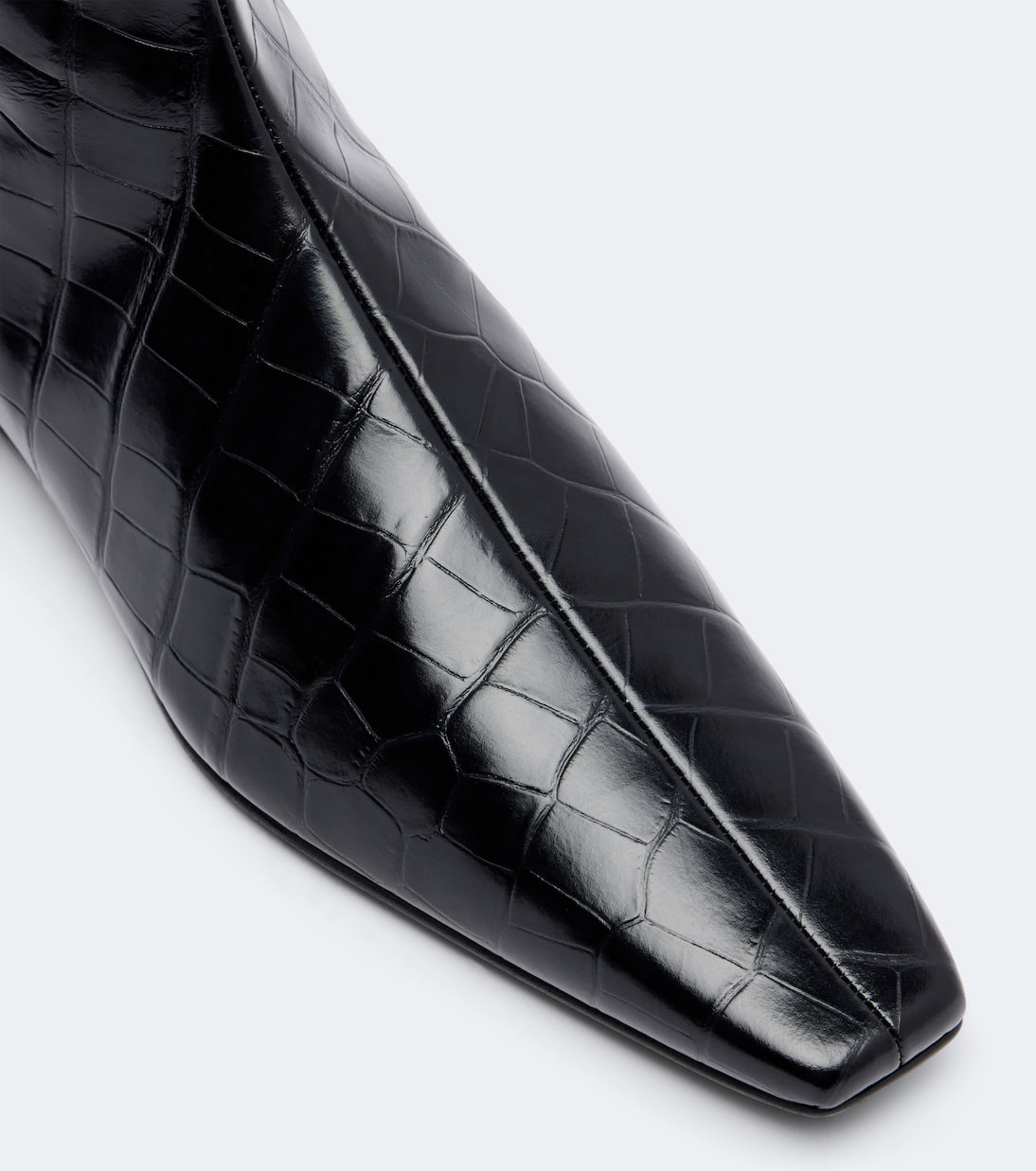 Toteme - Croc-effect leather ankle boots