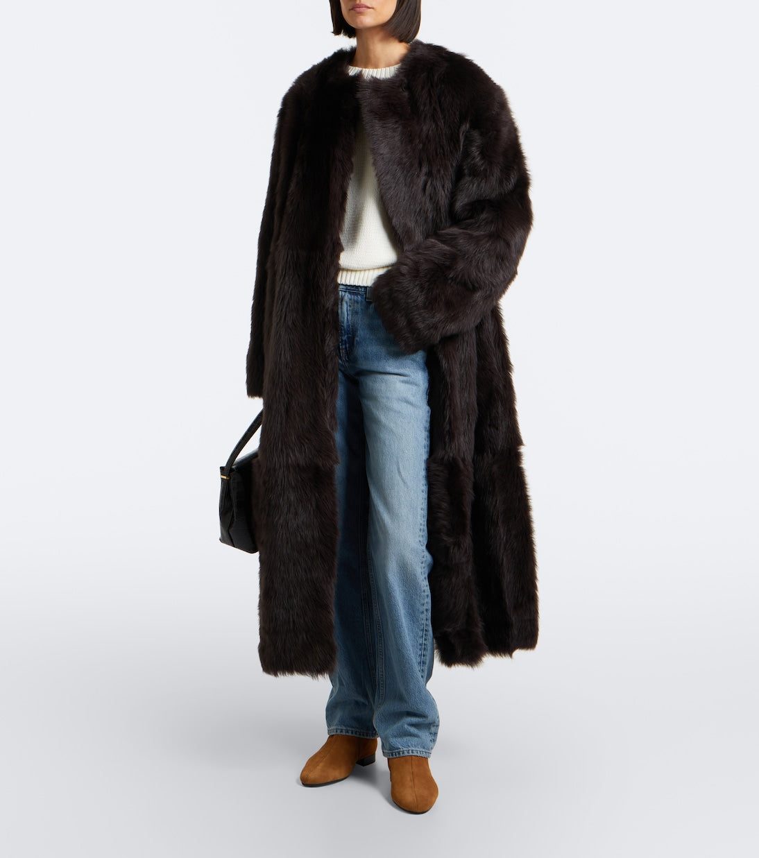 Toteme - Shearling-lined suede ankle boots
