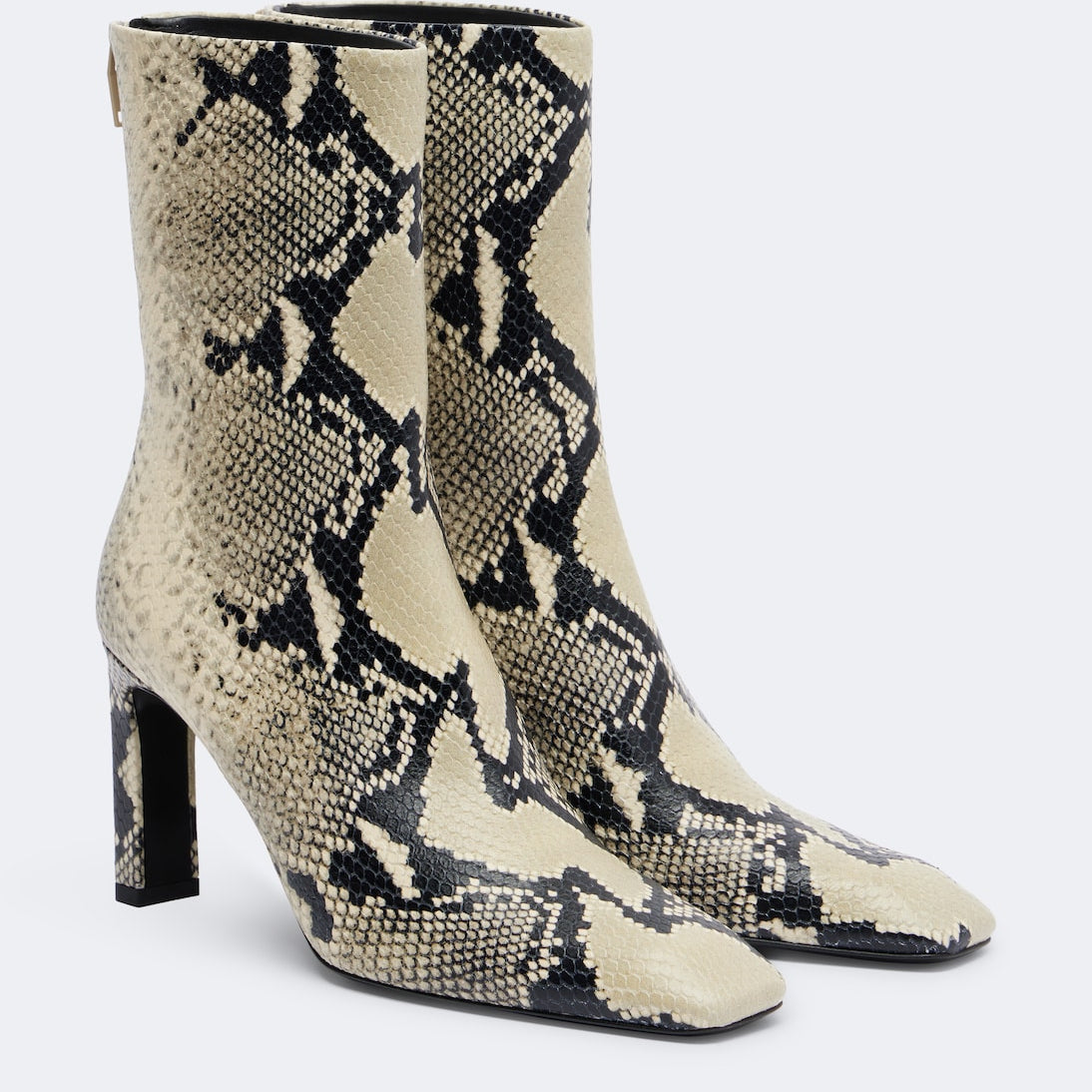 Toteme - Snake-effect leather ankle boots