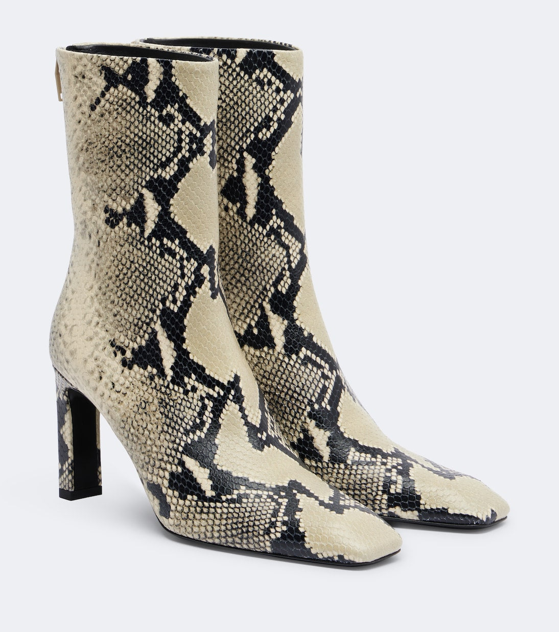 Toteme - Snake-effect leather ankle boots
