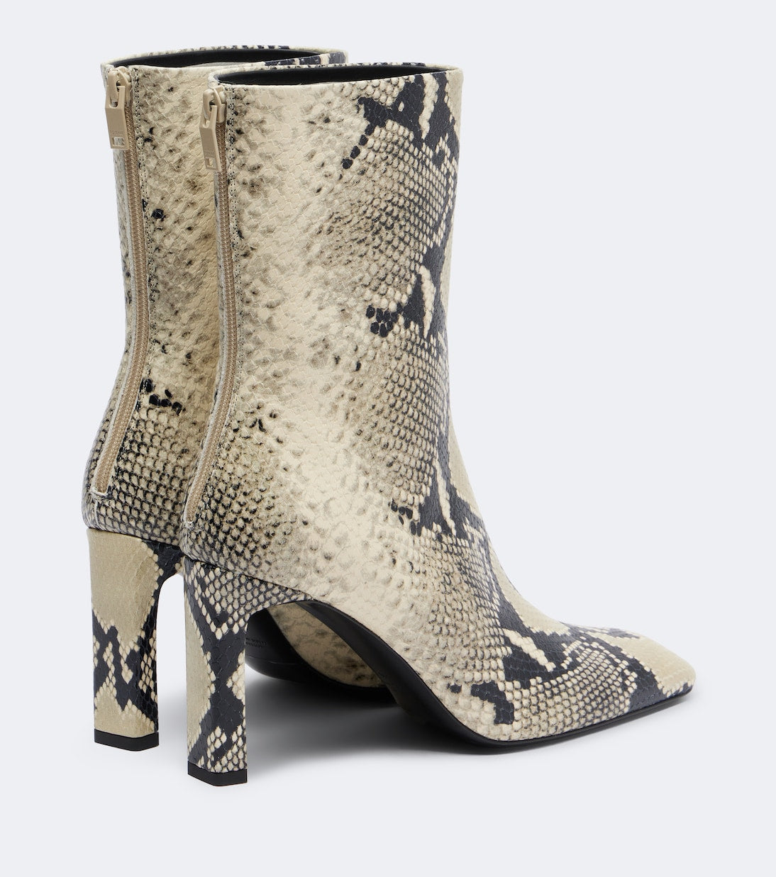 Toteme - Snake-effect leather ankle boots
