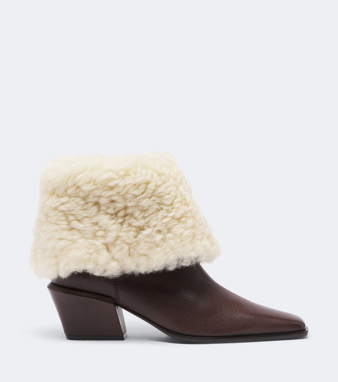 Paris Texas - Bettina leather and shearling ankle boots