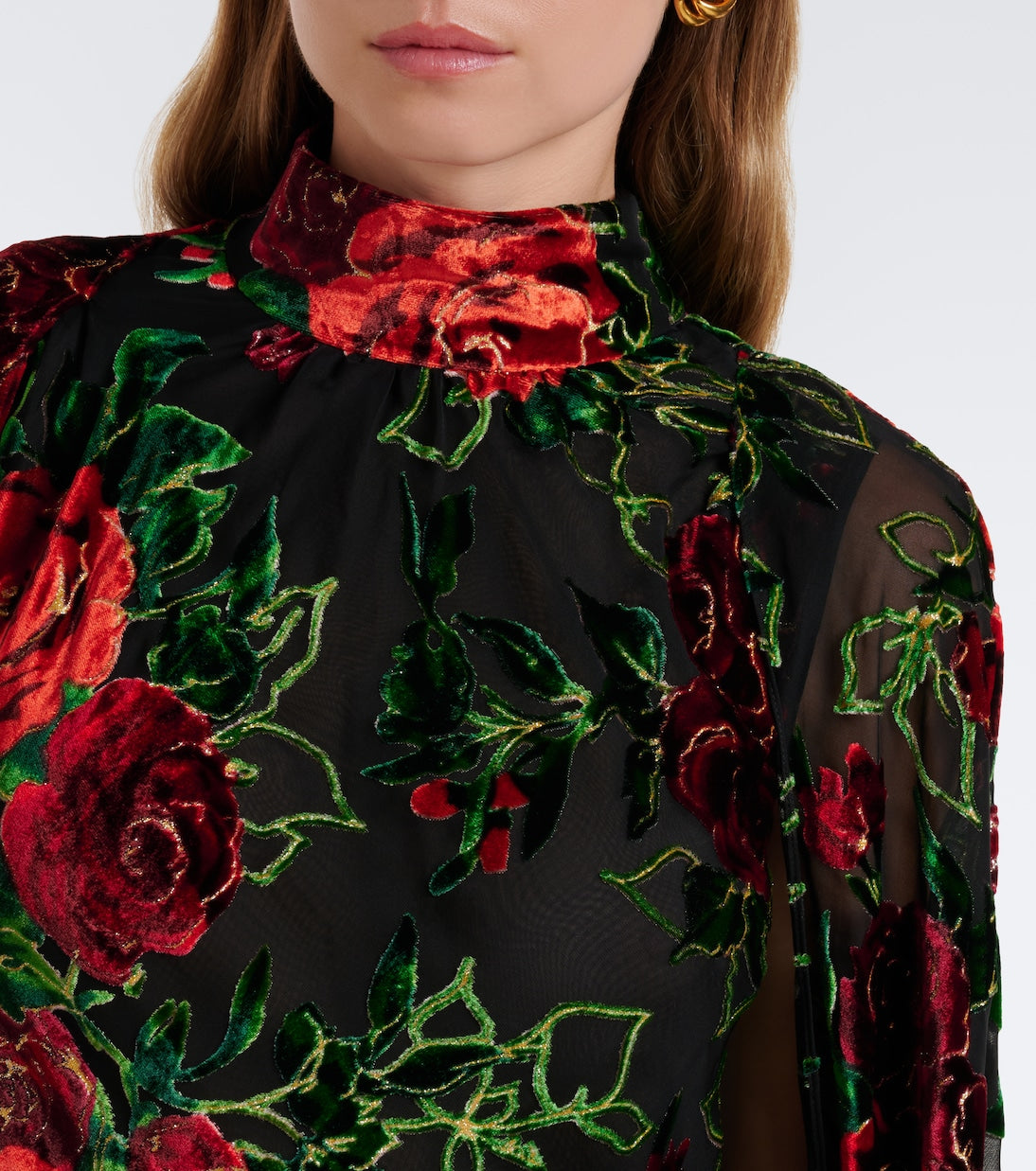 Rodarte - Floral devoré velvet gown