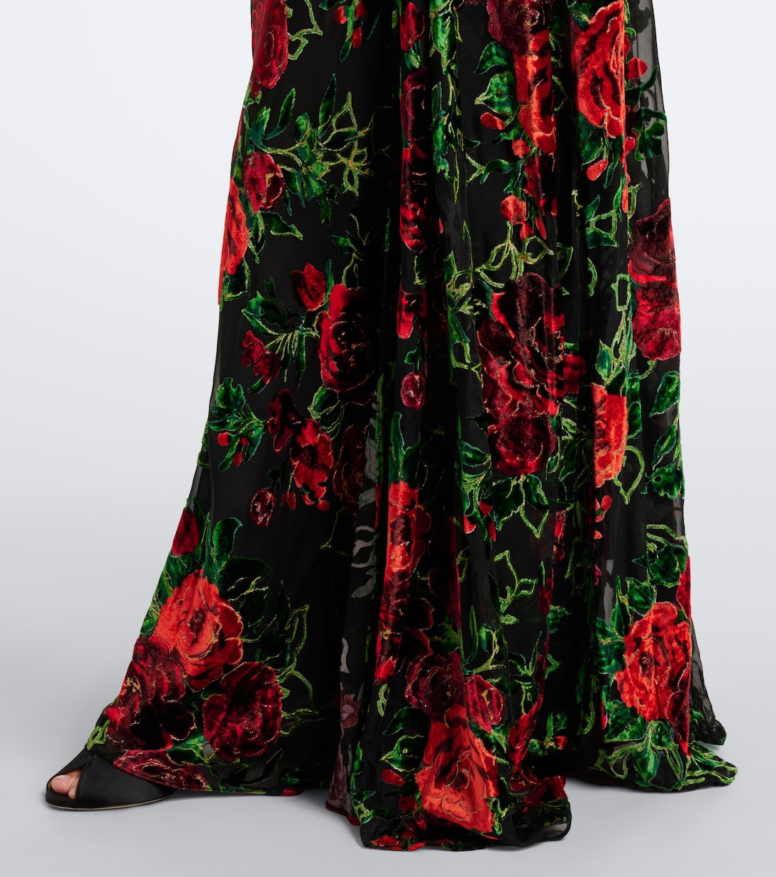 Rodarte - Floral devoré velvet gown