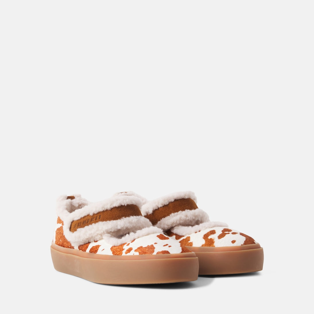 Inuikii Kids - Printed calf hair Mary Jane flats