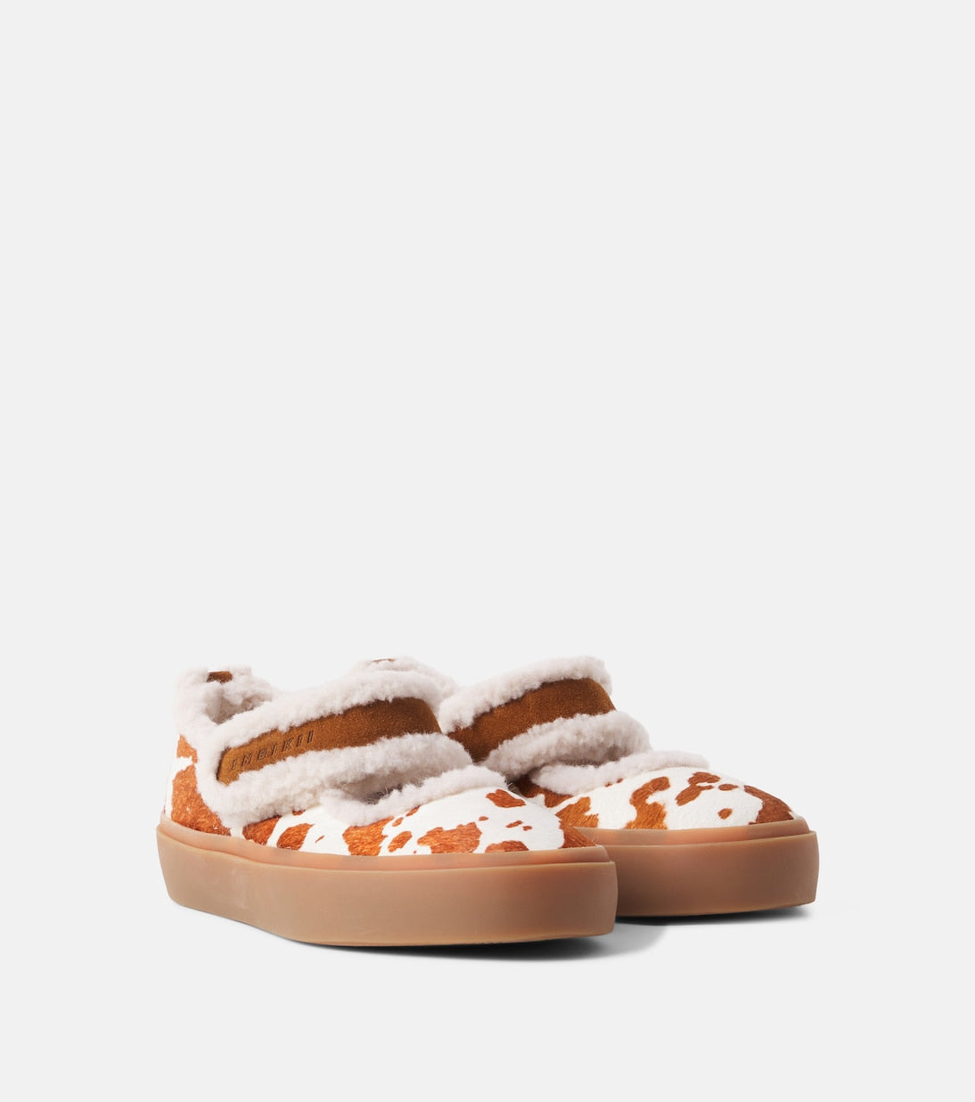 Inuikii Kids - Printed calf hair Mary Jane flats