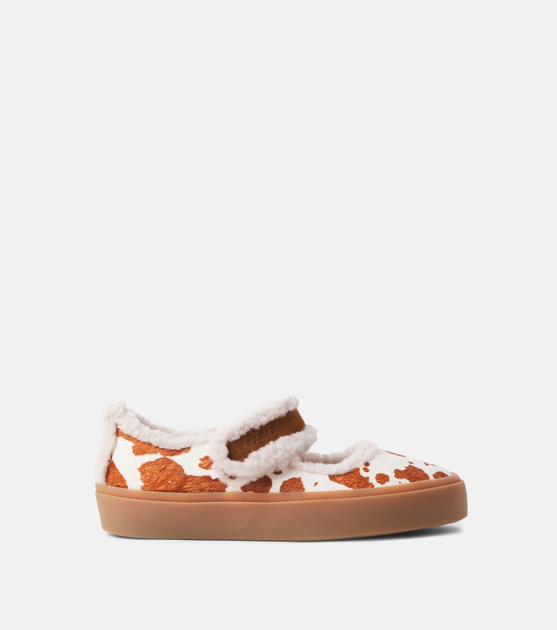 Inuikii Kids - Printed calf hair Mary Jane flats