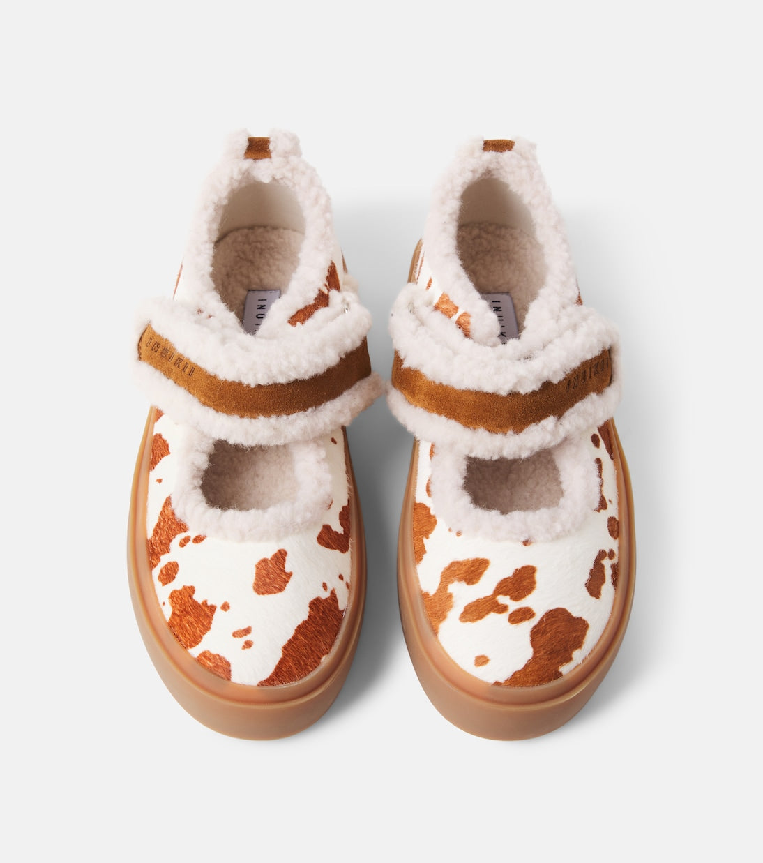 Inuikii Kids - Printed calf hair Mary Jane flats