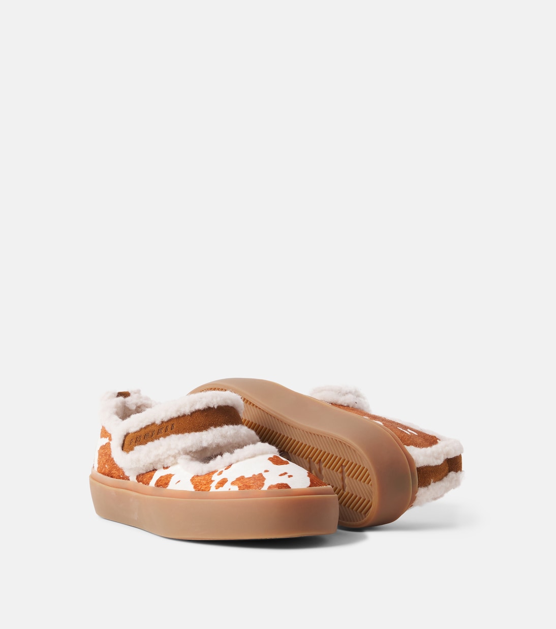 Inuikii Kids - Printed calf hair Mary Jane flats