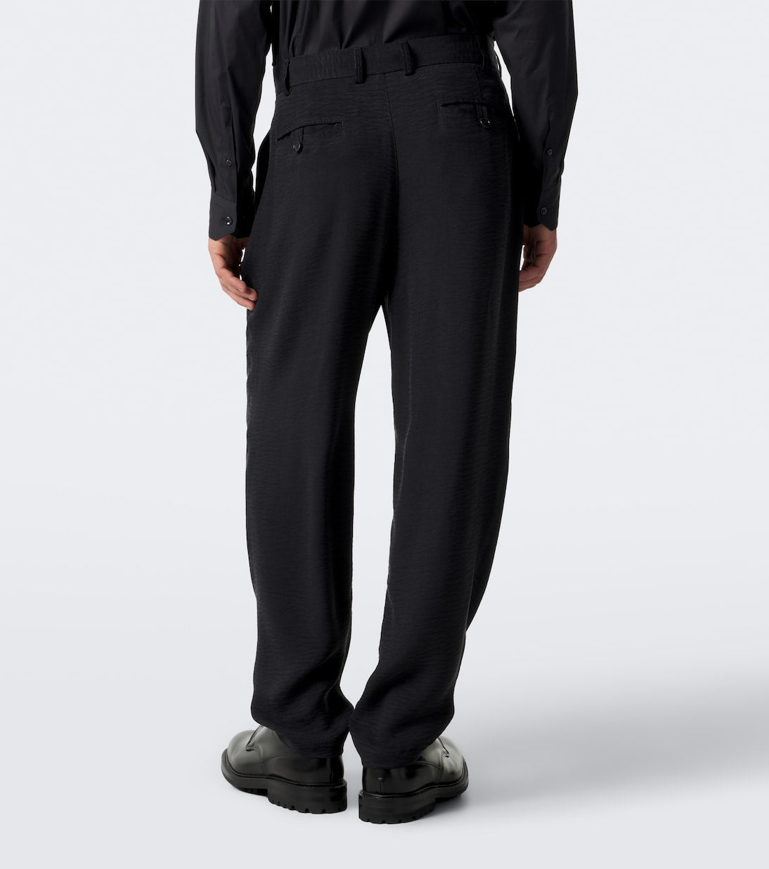 Giorgio Armani - Pleated jacquard straight pants
