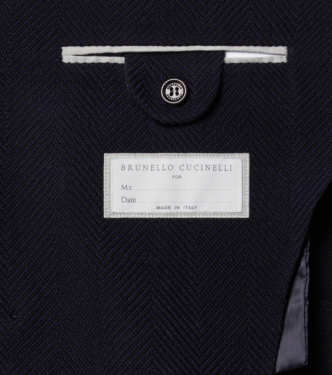 Brunello Cucinelli - Herringbone wool and cotton blazer