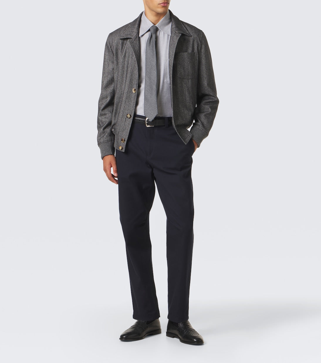 Brunello Cucinelli - Cotton and wool tapered pants