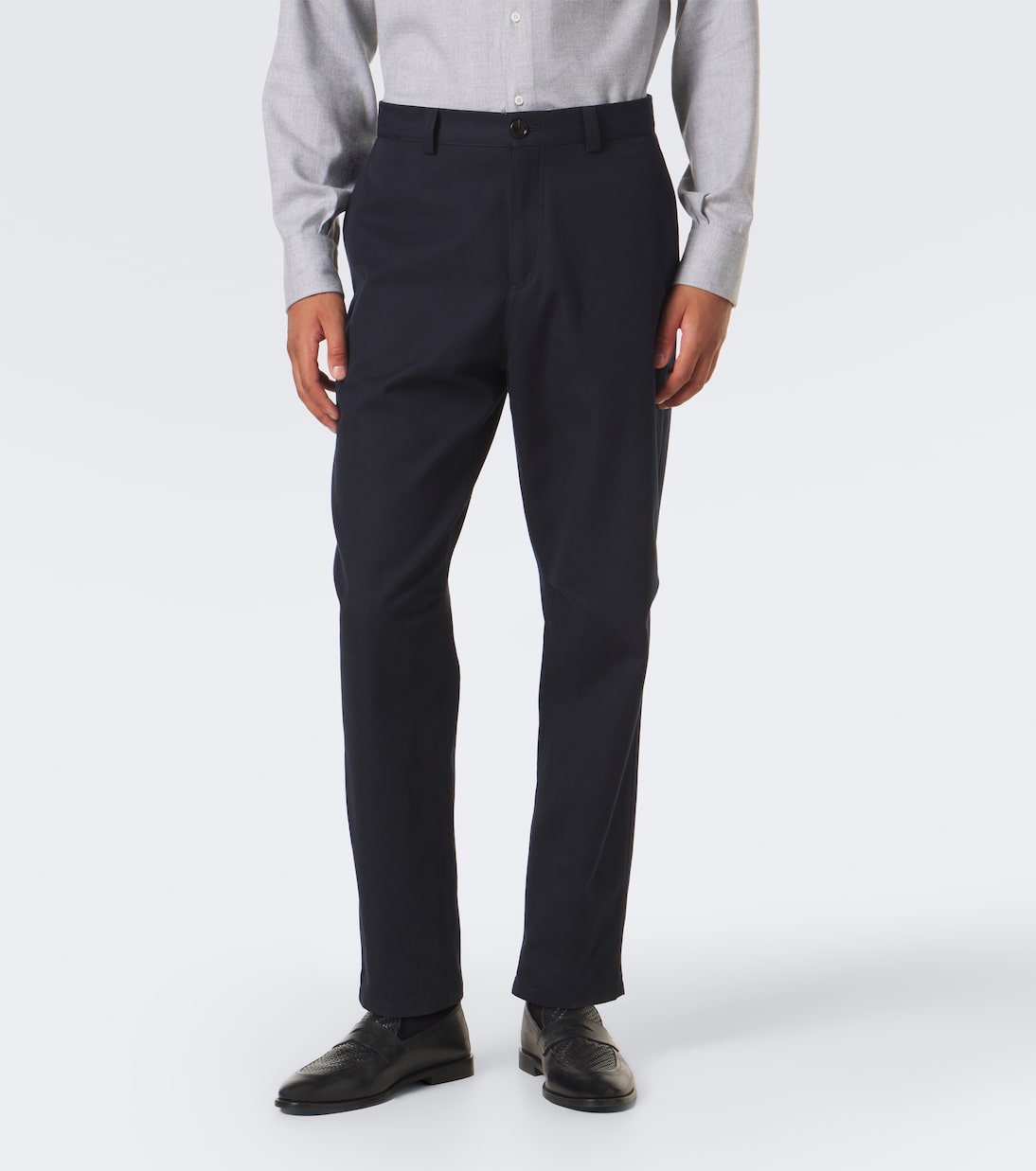 Brunello Cucinelli - Cotton and wool tapered pants