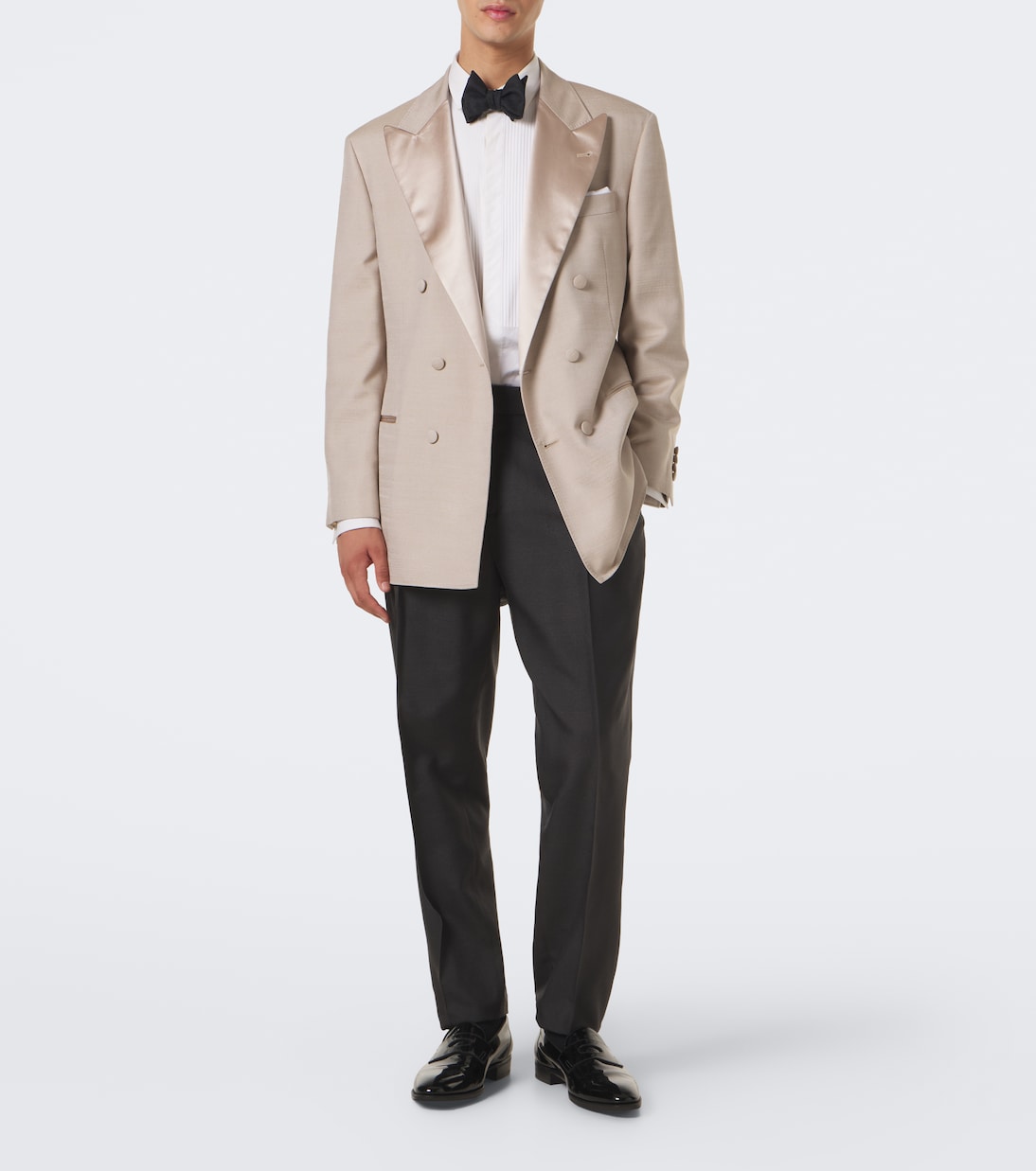 Brunello Cucinelli - Silk tuxedo pants