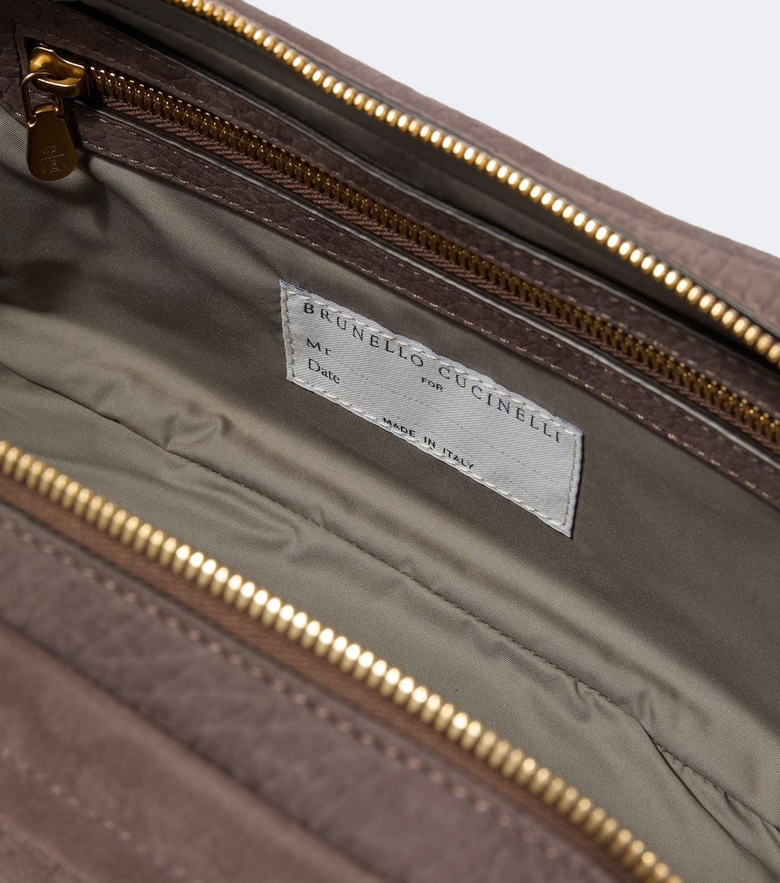 Brunello Cucinelli - Leather toiletry bag
