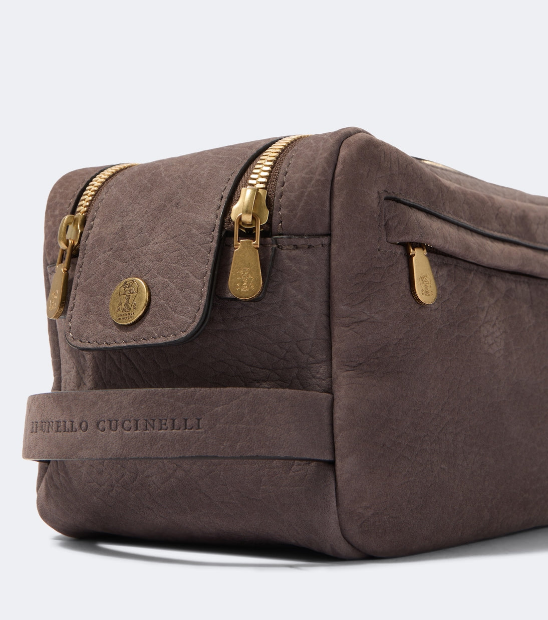 Brunello Cucinelli - Leather toiletry bag