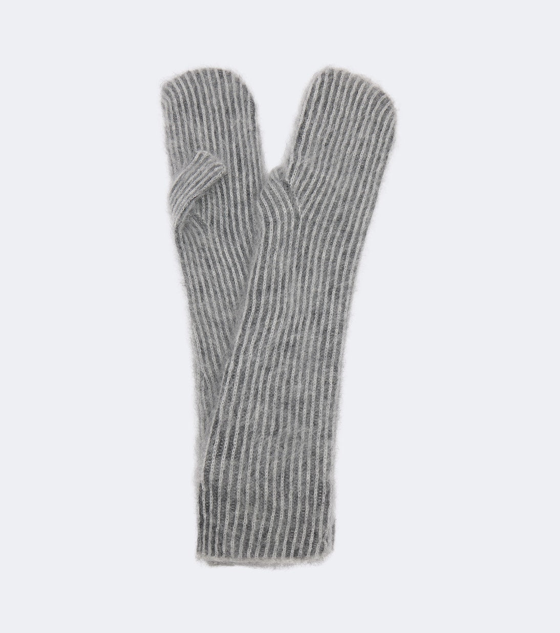 Brunello Cucinelli - Striped mohair and wool-blend mittens