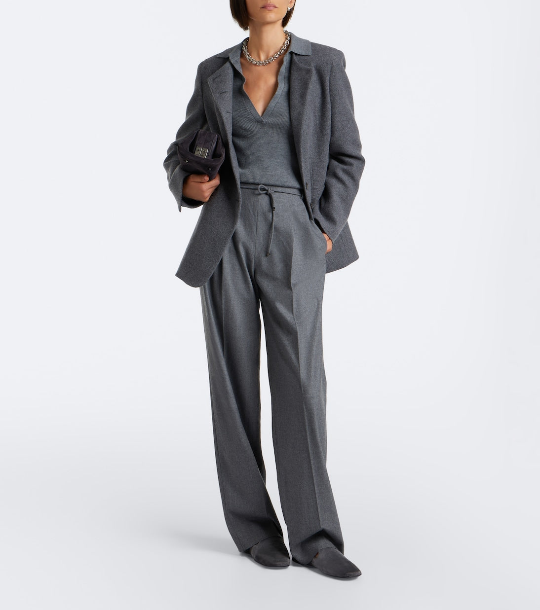 Max Mara - Ribbed-knit cashmere polo sweater