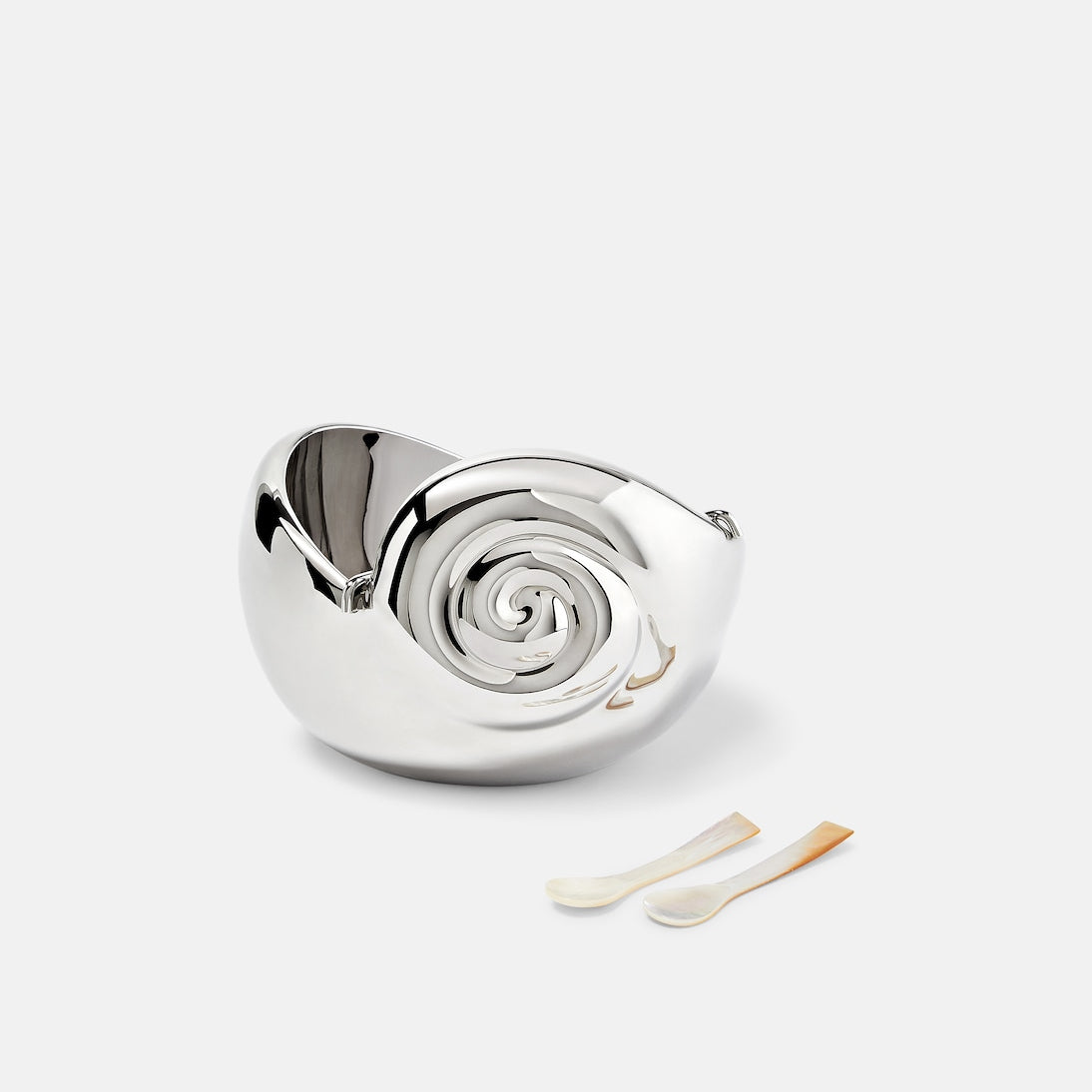 L'Objet - x Jessica McCormack stainless steel caviar dish and spoon set