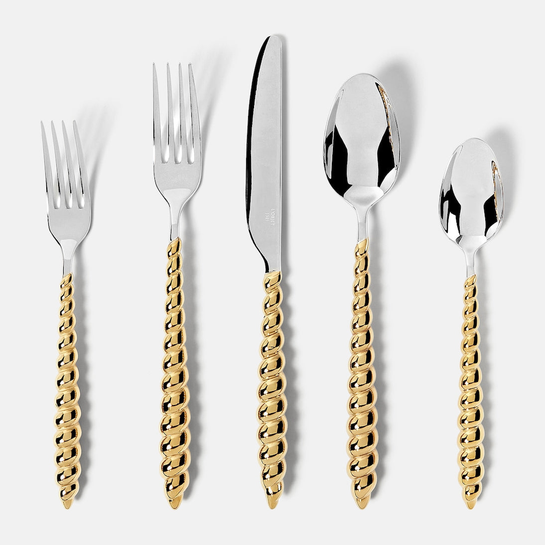 L'Objet - x Jessica McCormack gold-plated cutlery set