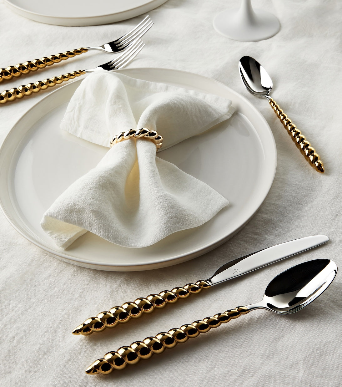 L'Objet - x Jessica McCormack gold-plated cutlery set