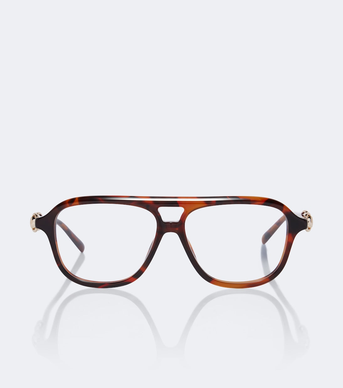 Gucci - Horsebit navigator glasses