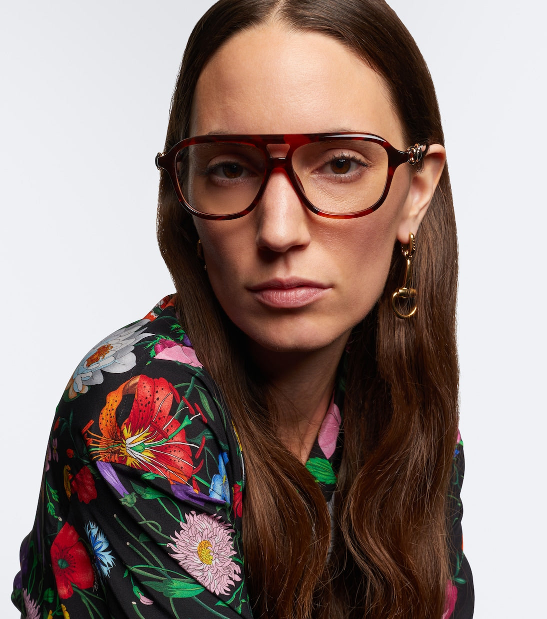 Gucci - Horsebit navigator glasses