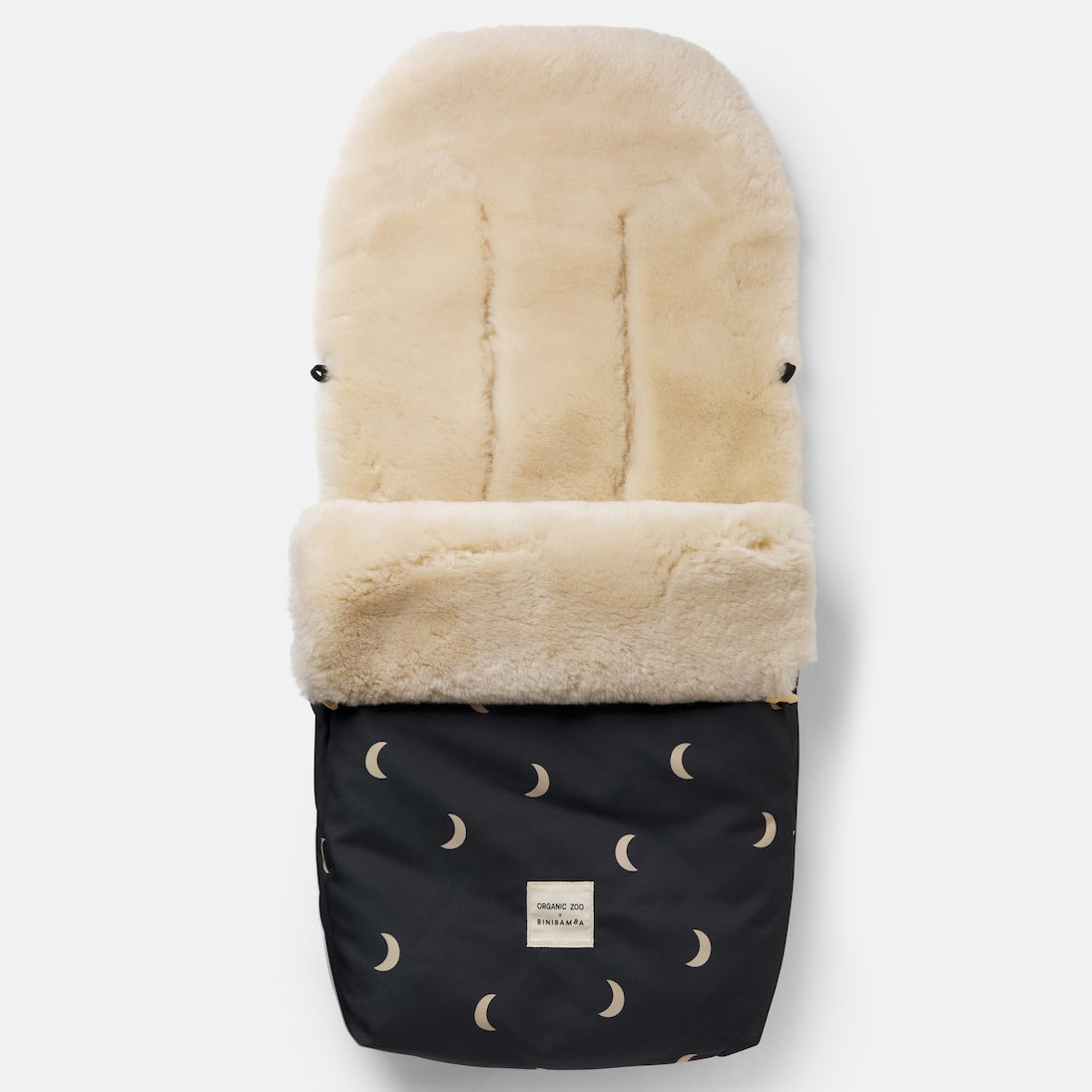 Binibamba - x Organic Zoo Baby Midnight Puffmuff® shearling stroller liner
