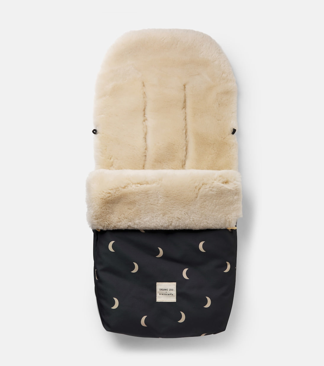 Binibamba - x Organic Zoo Baby Midnight Puffmuff® shearling stroller liner