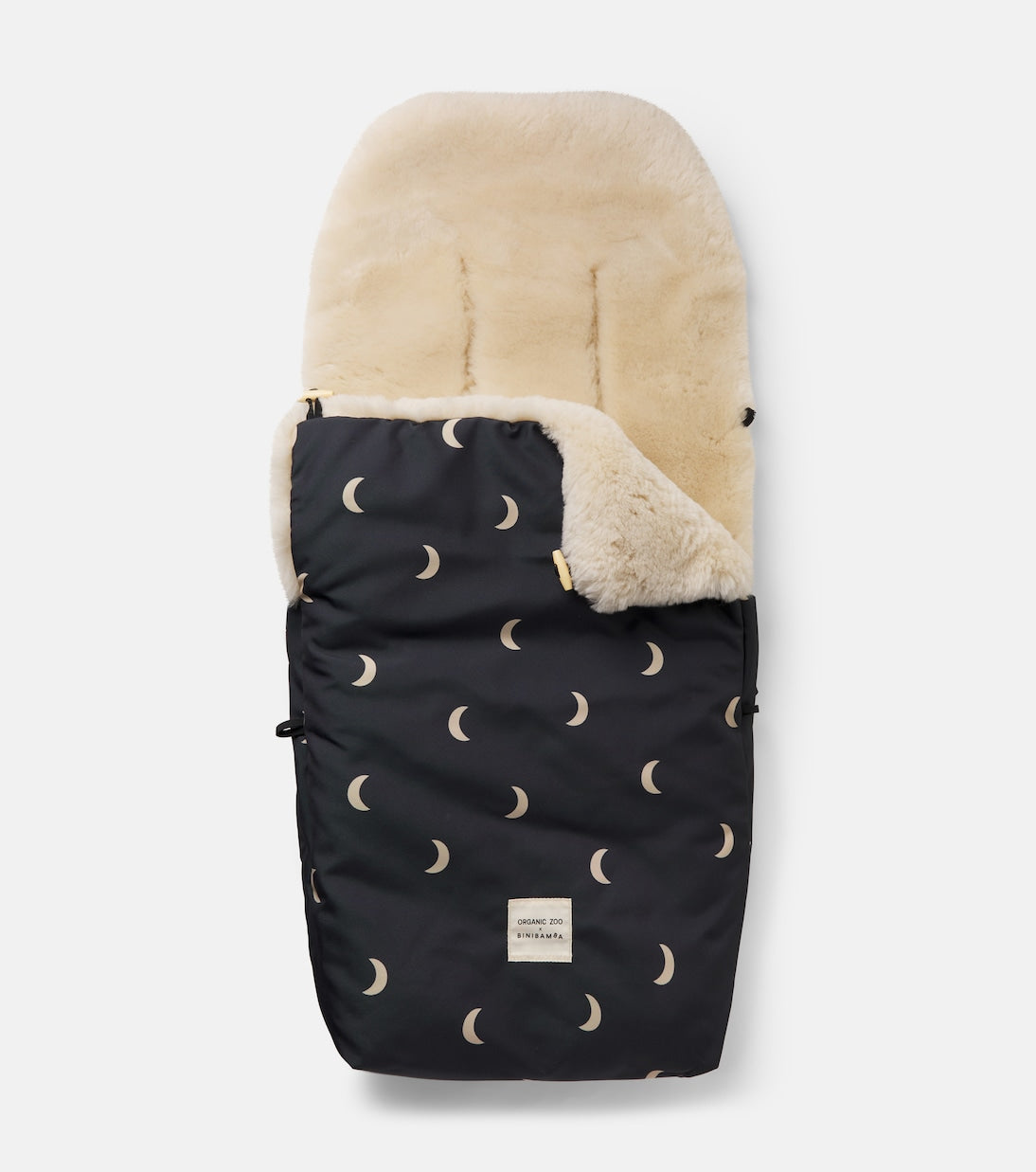 Binibamba - x Organic Zoo Baby Midnight Puffmuff® shearling stroller liner