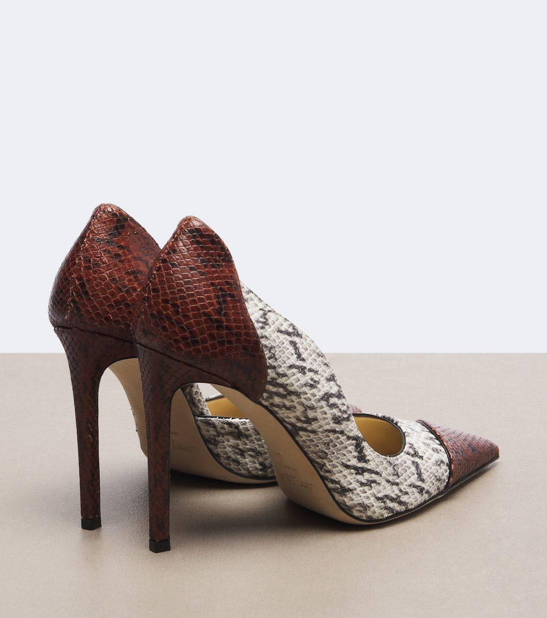 Jimmy Choo - Brigitte snake-effect leather pumps