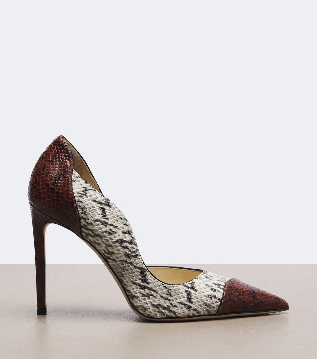 Jimmy Choo - Brigitte snake-effect leather pumps