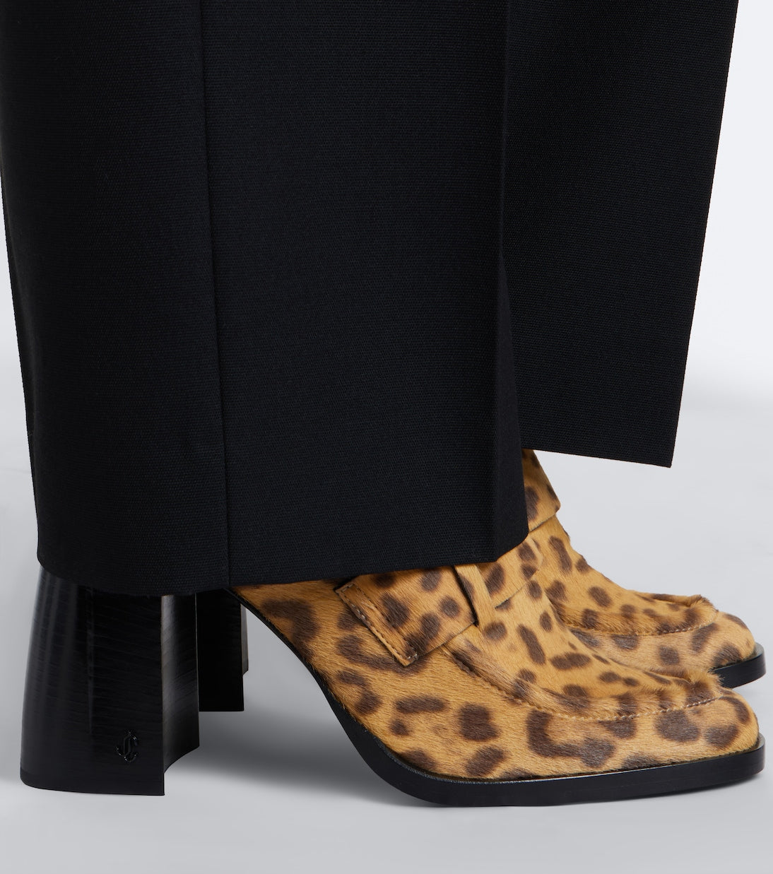 Jimmy Choo - Tylor leopard-print calf hair loafer pumps