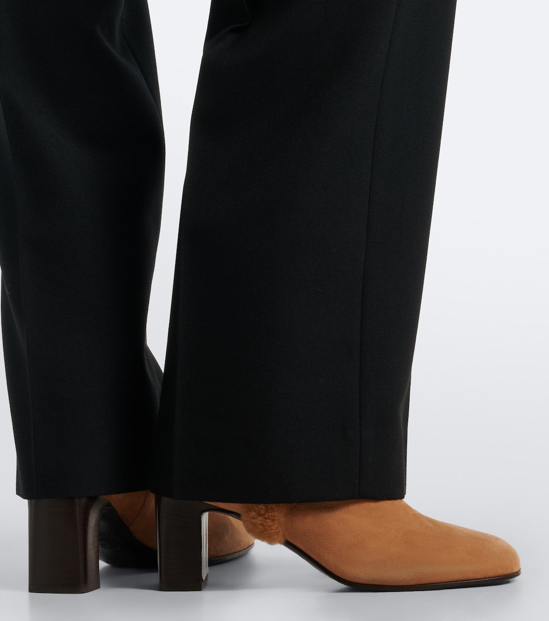 Jimmy Choo - Daze shearling-trimmed suede ankle boots
