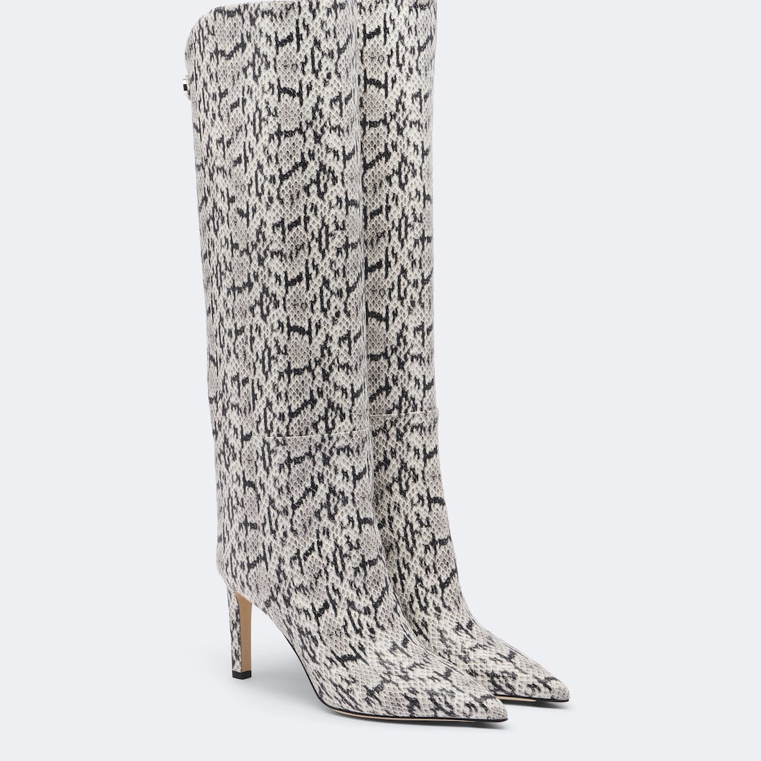 Jimmy Choo - Alizze snake-effect leather knee-high boots