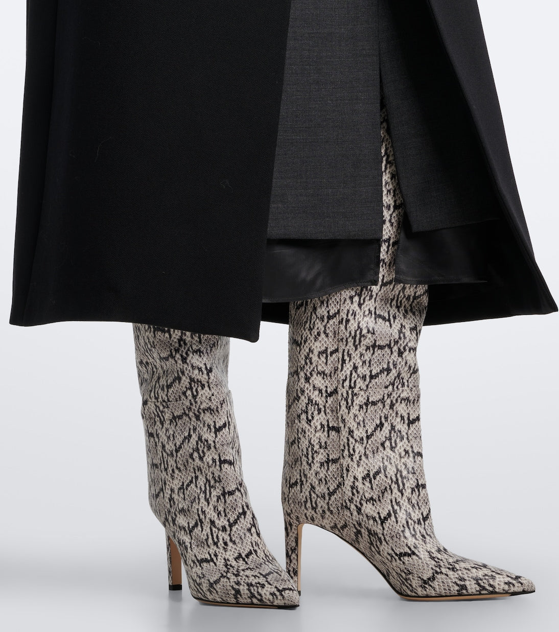 Jimmy Choo - Alizze snake-effect leather knee-high boots