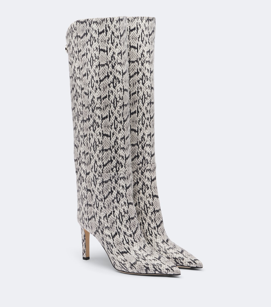 Jimmy Choo - Alizze snake-effect leather knee-high boots