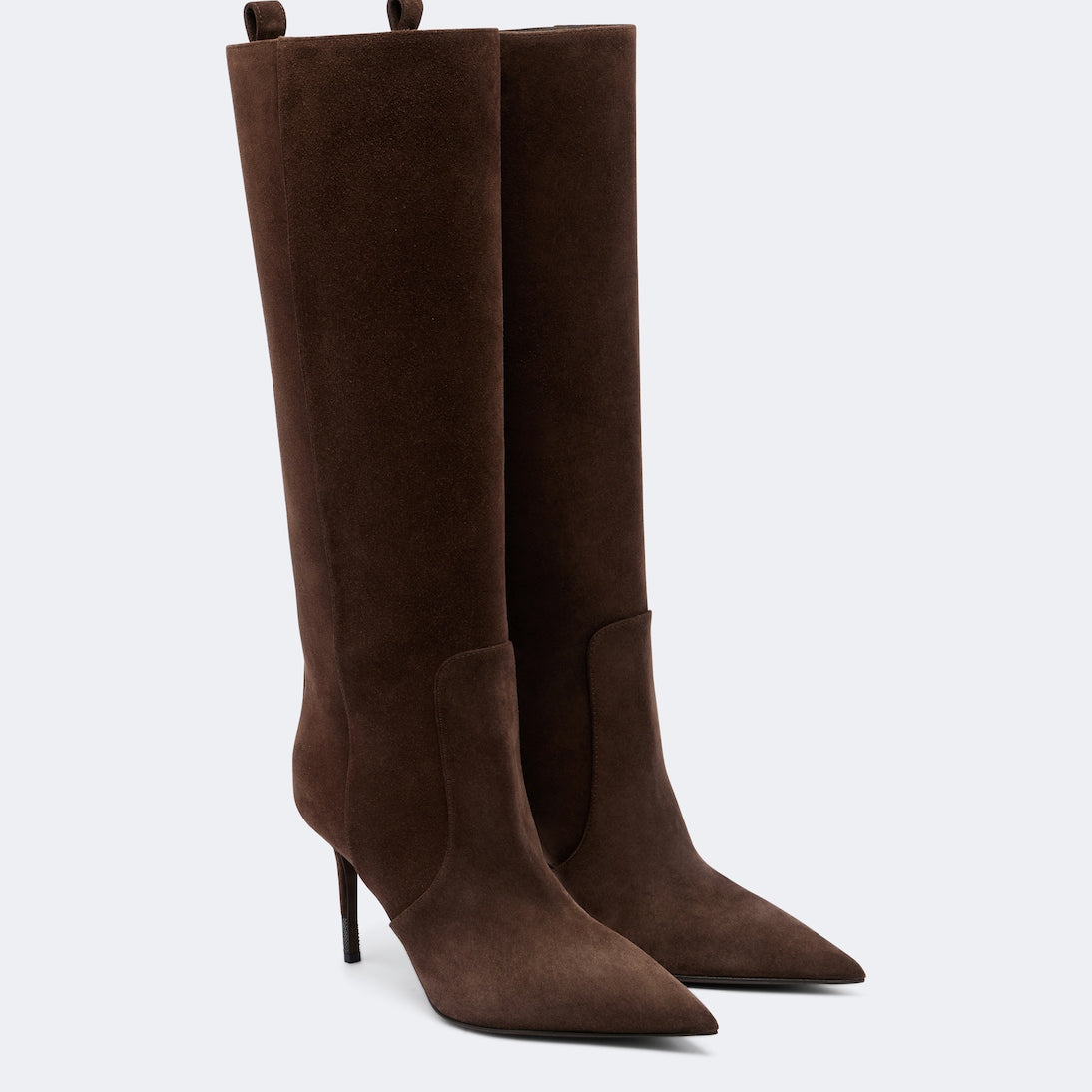 Brunello Cucinelli - Monili beadsuede knee-high boots