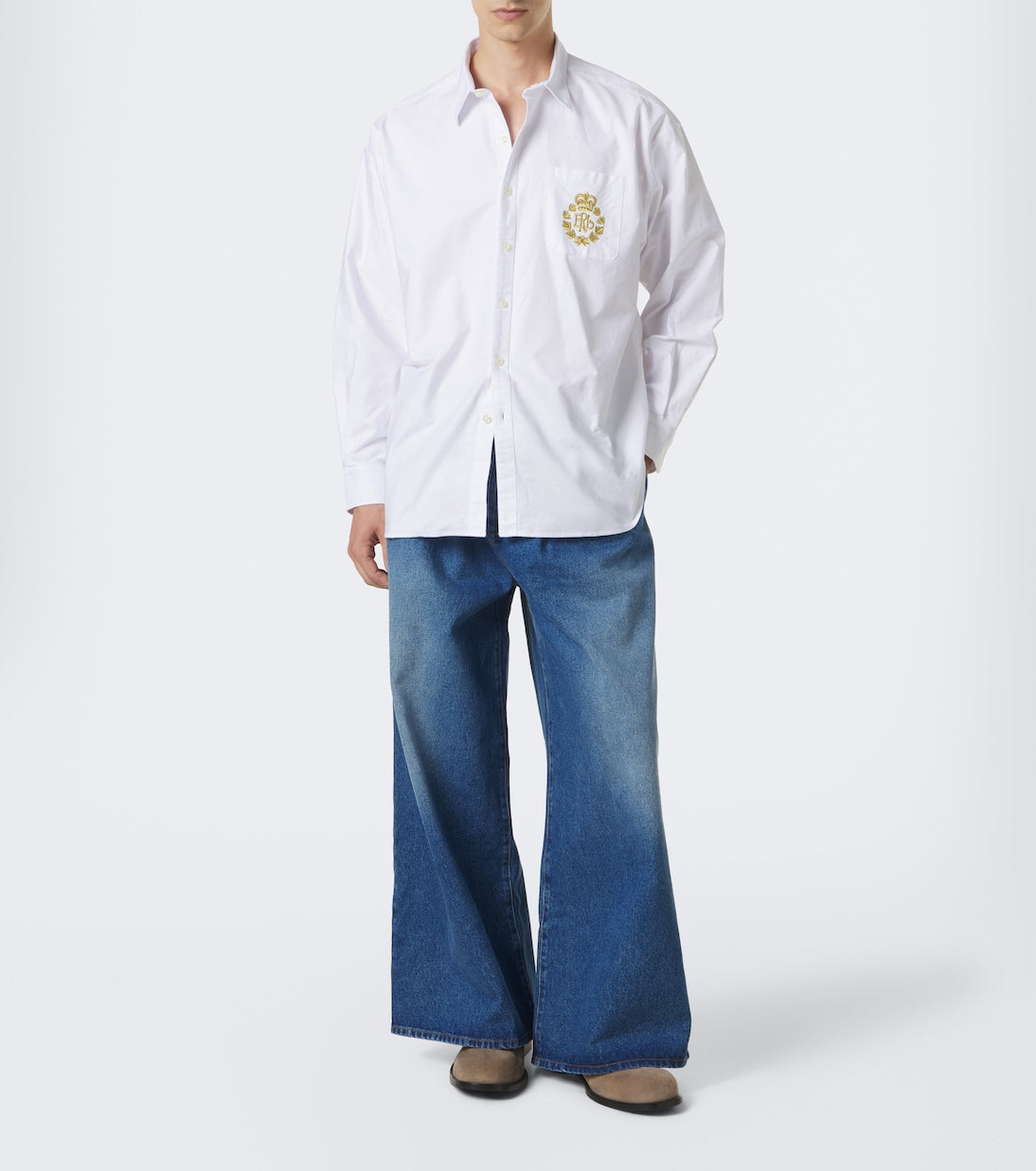 ERL - Embroidered cotton shirt