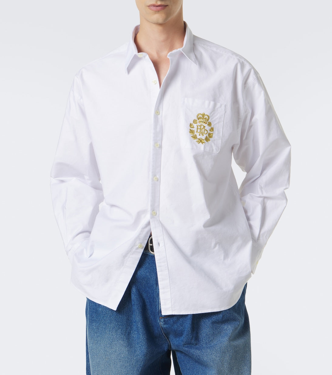 ERL - Embroidered cotton shirt