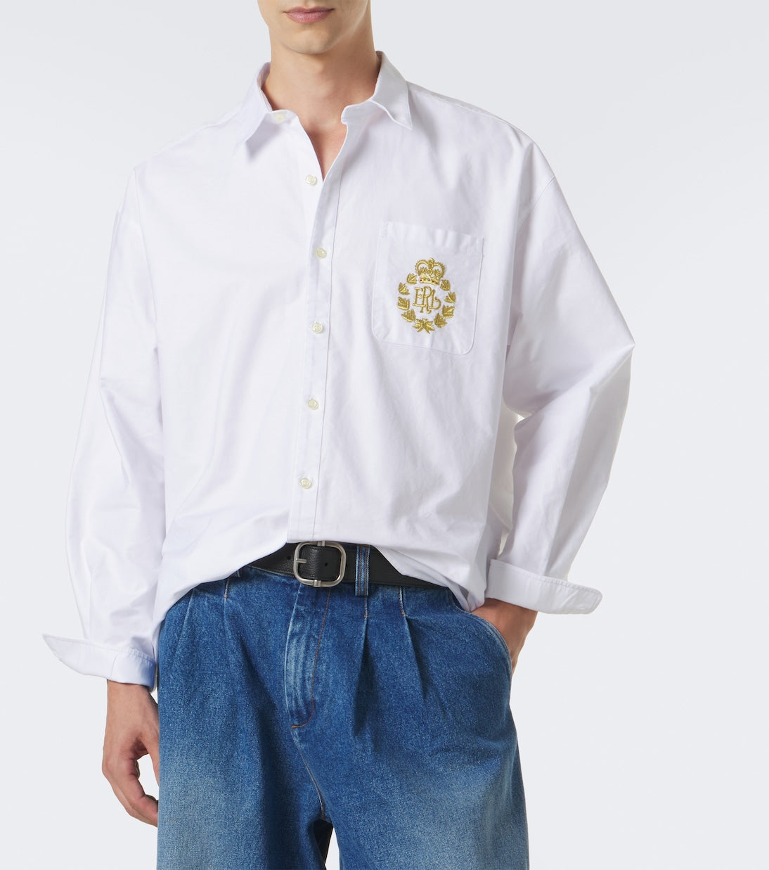 ERL - Embroidered cotton shirt