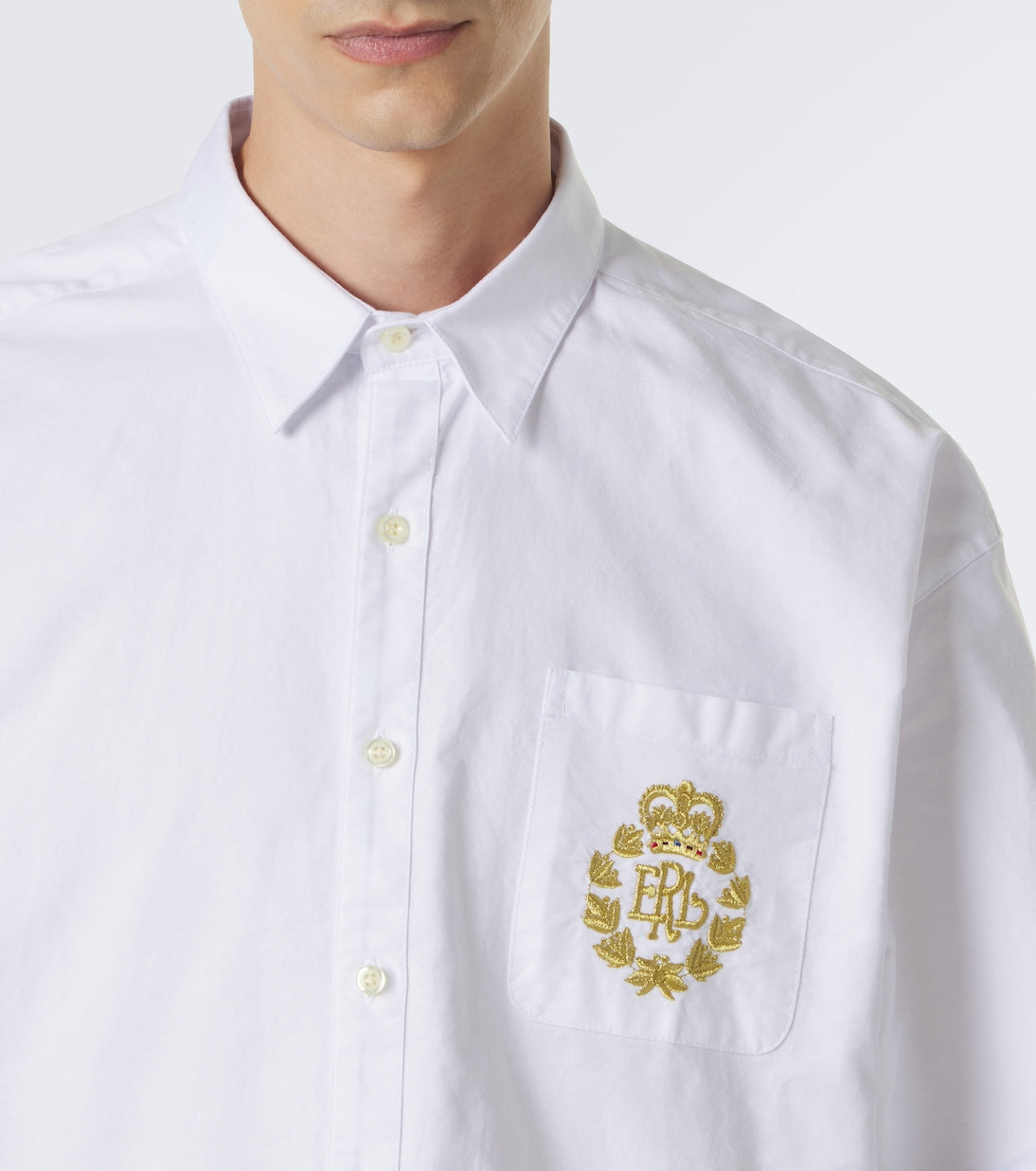 ERL - Embroidered cotton shirt
