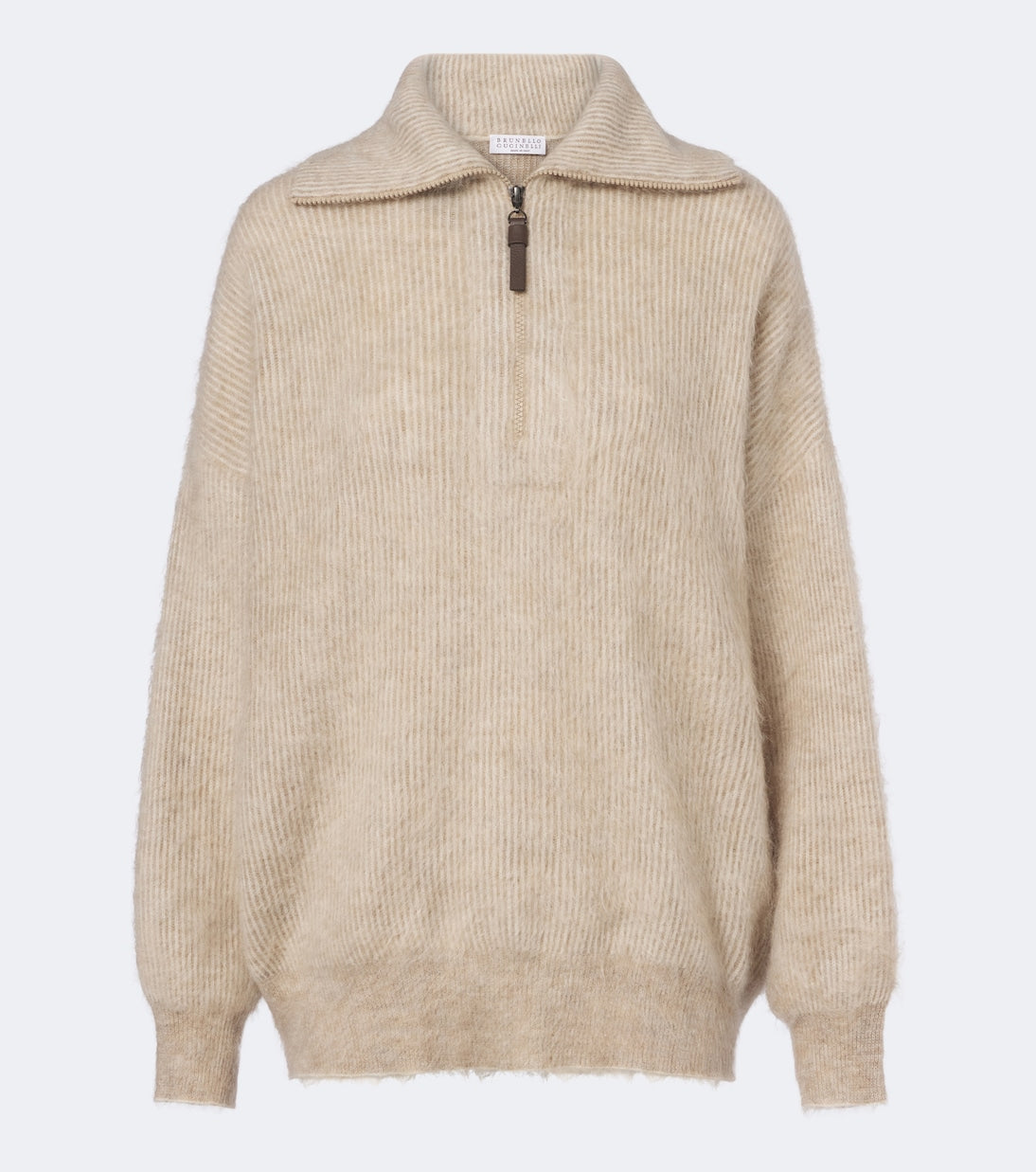 Brunello Cucinelli - Mohair and wool-blend polo sweater