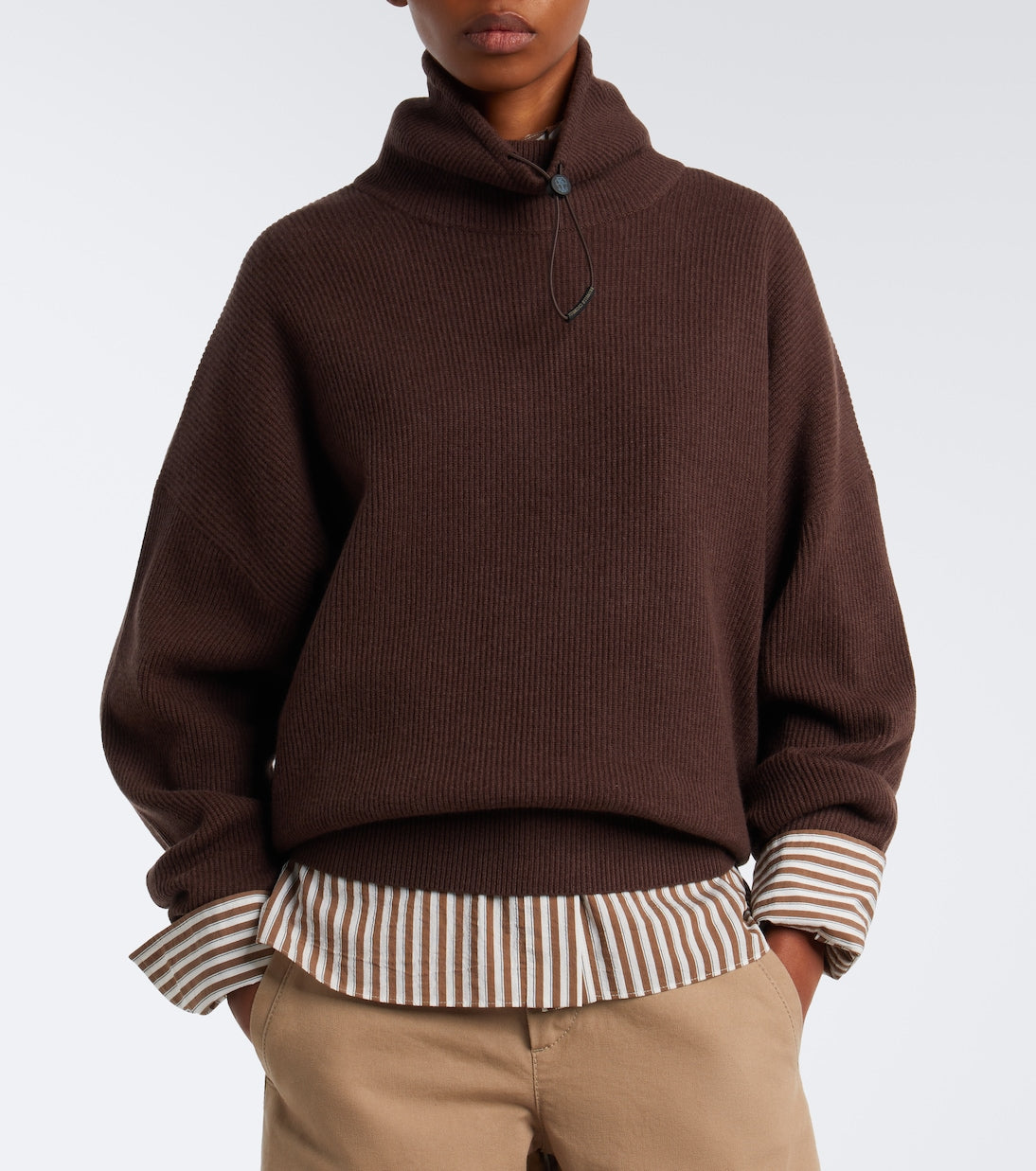 Brunello Cucinelli - Wool, cashmere, and silk sweater